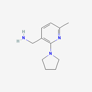 (6-Methyl-2-pyrrolidin-1-ylpyridin-3-yl)methylamine