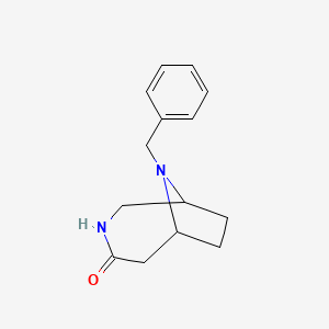 9-Benzyl-3,9-diazabicyclo[4.2.1]nonan-4-one