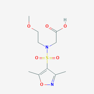 2-(N-(2-Methoxyethyl)-3,5-dimethylisoxazole-4-sulfonamido)acetic acid