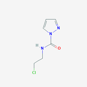 molecular formula C6H8ClN3O B1452112 N-(2-Chloroethyl)-1H-pyrazole-1-carboxamide CAS No. 1209343-75-8