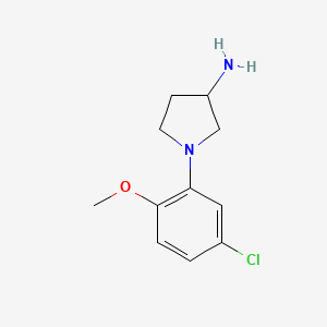1-(5-Chloro-2-methoxyphenyl)pyrrolidin-3-amine