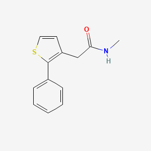 molecular formula C13H13NOS B14521166 N-Methyl-2-(2-phenylthiophen-3-yl)acetamide CAS No. 62404-37-9