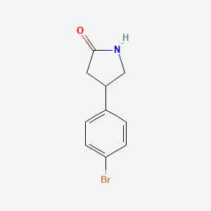 molecular formula C10H10BrNO B1452118 4-(4-Bromophenyl)pyrrolidin-2-one CAS No. 28311-23-1