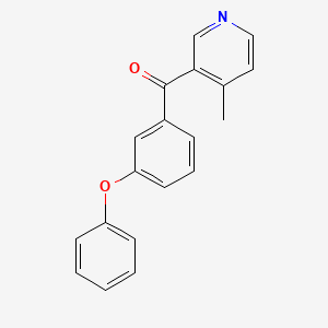 4-Methyl-3-(3-phenoxybenzoyl)pyridine