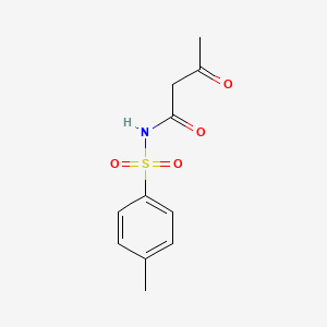 molecular formula C11H13NO4S B14521257 N-(4-Methylbenzene-1-sulfonyl)-3-oxobutanamide CAS No. 62764-72-1