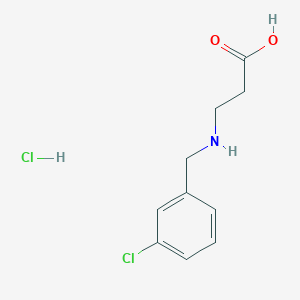 3-{[(3-Chlorophenyl)methyl]amino}propanoic acid hydrochloride