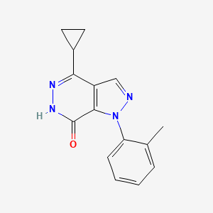 4-cyclopropyl-1-(2-methylphenyl)-1,6-dihydro-7H-pyrazolo[3,4-d]pyridazin-7-one