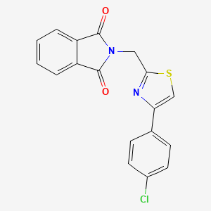 2-{[4-(4-chlorophenyl)-1,3-thiazol-2-yl]methyl}-2,3-dihydro-1H-isoindole-1,3-dione