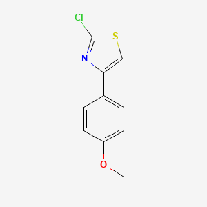 molecular formula C10H8ClNOS B1452138 2-Chloro-4-(4-methoxyphenyl)thiazole CAS No. 2104-01-0