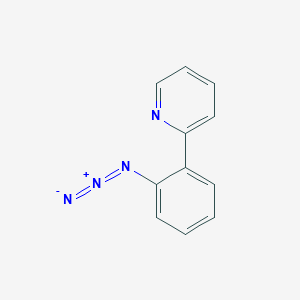 molecular formula C11H8N4 B14521407 Pyridine, 2-(2-azidophenyl)- CAS No. 62681-29-2