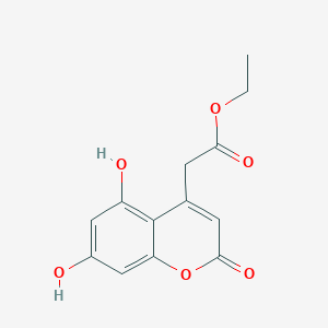 molecular formula C13H12O6 B1452141 ethyl (5,7-dihydroxy-2-oxo-2H-chromen-4-yl)acetate CAS No. 91903-73-0