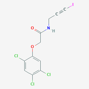 molecular formula C11H7Cl3INO2 B14521420 N-(3-Iodoprop-2-yn-1-yl)-2-(2,4,5-trichlorophenoxy)acetamide CAS No. 62899-25-6