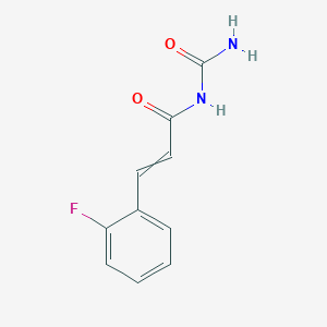 molecular formula C10H9FN2O2 B14521435 N-Carbamoyl-3-(2-fluorophenyl)prop-2-enamide CAS No. 62879-64-5