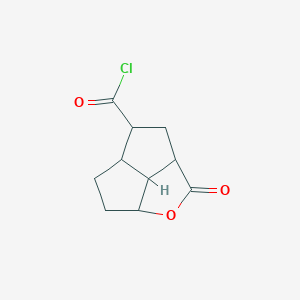 2H-Pentaleno[1,6-bc]furan-4-carbonyl chloride, octahydro-2-oxo-, (2aalpha,4beta,4aalpha,6aalpha,6bal