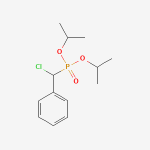 molecular formula C13H20ClO3P B14521523 Dipropan-2-yl [chloro(phenyl)methyl]phosphonate CAS No. 62750-84-9