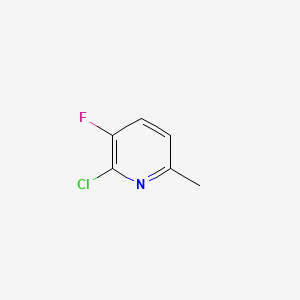 molecular formula C6H5ClFN B1452155 2-Chloro-3-fluoro-6-methylpyridine CAS No. 374633-32-6