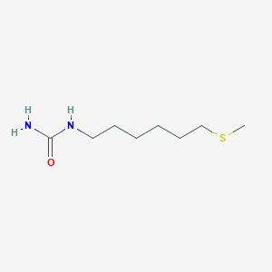 molecular formula C8H18N2OS B14521573 N-[6-(Methylsulfanyl)hexyl]urea CAS No. 62580-21-6