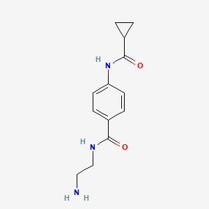 {N}-(2-aminoethyl)-4-[(cyclopropylcarbonyl)amino]benzamide
