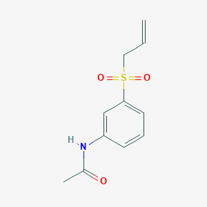 molecular formula C11H13NO3S B14521614 N-[3-(Prop-2-ene-1-sulfonyl)phenyl]acetamide CAS No. 62384-87-6