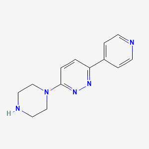 molecular formula C13H15N5 B1452162 3-Piperazin-1-yl-6-pyridin-4-ylpyridazine CAS No. 1105195-37-6