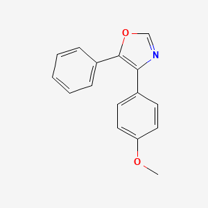 molecular formula C16H13NO2 B14521620 4-(4-Methoxyphenyl)-5-phenyl-1,3-oxazole CAS No. 62921-40-8