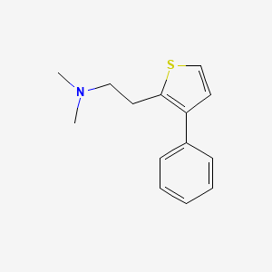 molecular formula C14H17NS B14521642 N,N-Dimethyl-2-(3-phenylthiophen-2-yl)ethan-1-amine CAS No. 62403-72-9