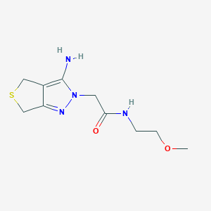 2-(3-amino-4H-thieno[3,4-c]pyrazol-2(6H)-yl)-N-(2-methoxyethyl)acetamide