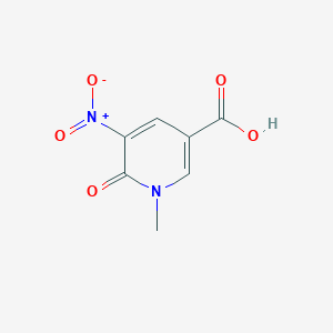 molecular formula C7H6N2O5 B1452170 1-Methyl-5-nitro-6-oxo-1,6-dihydropyridine-3-carboxylic acid CAS No. 412035-58-6