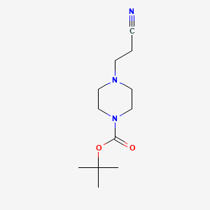 molecular formula C12H21N3O2 B1452171 Tert-butyl 4-(2-cyanoethyl)piperazine-1-carboxylate CAS No. 77278-86-5