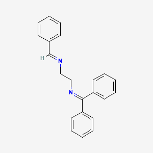molecular formula C22H20N2 B14521713 N-{2-[(E)-Benzylideneamino]ethyl}-1,1-diphenylmethanimine CAS No. 62730-89-6
