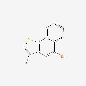 molecular formula C13H9BrS B14521719 Naphtho[1,2-b]thiophene, 5-bromo-3-methyl- CAS No. 62615-29-6