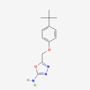 molecular formula C13H17N3O2 B1452176 5-[(4-Tert-butylphenoxy)methyl]-1,3,4-oxadiazol-2-amine CAS No. 1092282-56-8
