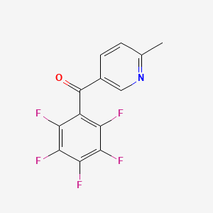 molecular formula C13H6F5NO B1452179 2-Methyl-5-(pentafluorobenzoyl)pyridine CAS No. 1187171-19-2