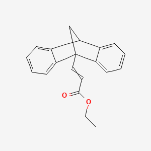 molecular formula C20H18O2 B14521863 Ethyl 3-(9,10-methanoanthracen-9(10H)-yl)prop-2-enoate CAS No. 62686-40-2