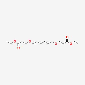 molecular formula C16H30O6 B14521889 Diethyl 3,3'-[hexane-1,6-diylbis(oxy)]dipropanoate CAS No. 62585-52-8