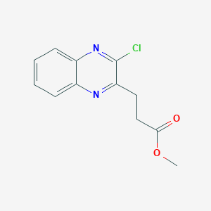 molecular formula C12H11ClN2O2 B1452191 Methyl 3-(3-chloroquinoxalin-2-yl)propanoate CAS No. 1173245-76-5