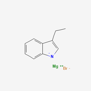 molecular formula C10H10BrMgN B14521919 magnesium;3-ethylindol-1-ide;bromide CAS No. 62454-38-0