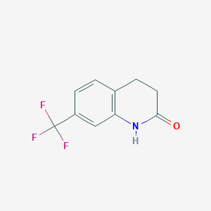 molecular formula C10H8F3NO B1452192 7-(trifluoromethyl)-3,4-dihydroquinolin-2(1H)-one CAS No. 1123762-24-2