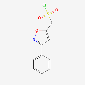 (3-Phenylisoxazol-5-yl)methanesulfonyl chloride