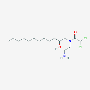 molecular formula C16H32Cl2N2O2 B14522124 N-(2-Aminoethyl)-2,2-dichloro-N-(2-hydroxydodecyl)acetamide CAS No. 62881-10-1