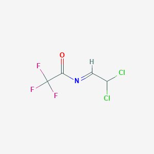 molecular formula C4H2Cl2F3NO B14522134 N-[(1E)-2,2-Dichloroethylidene]-2,2,2-trifluoroacetamide CAS No. 62634-42-8