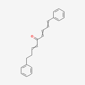 molecular formula C21H20O B14522163 1,9-Diphenylnona-1,3,6-trien-5-one CAS No. 62510-09-2