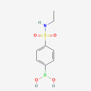 molecular formula C8H12BNO4S B1452218 N-Ethyl 4-boronobenzenesulfonamide CAS No. 871329-65-6