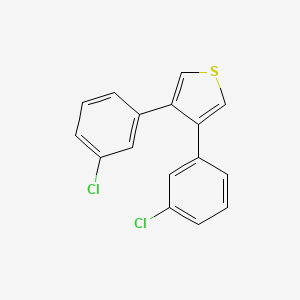 molecular formula C16H10Cl2S B14522215 Thiophene, 3,4-bis(3-chlorophenyl)- CAS No. 62497-33-0