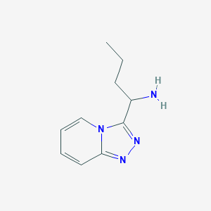 molecular formula C10H14N4 B1452222 1-{[1,2,4]Triazolo[4,3-a]pyridin-3-yl}butan-1-amine CAS No. 1154883-52-9