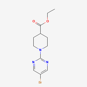 molecular formula C12H16BrN3O2 B1452227 Ethyl 1-(5-bromopyrimidin-2-yl)piperidine-4-carboxylate CAS No. 1169977-62-1