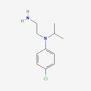 molecular formula C11H17ClN2 B14522287 N~1~-(4-Chlorophenyl)-N~1~-(propan-2-yl)ethane-1,2-diamine CAS No. 62748-47-4