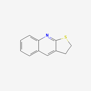 molecular formula C11H9NS B14522307 2,3-Dihydrothieno(2,3-b)quinoline CAS No. 62480-56-2