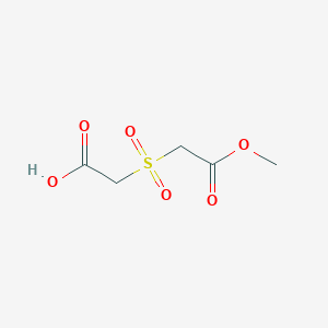 molecular formula C5H8O6S B1452231 2-(2-Methoxy-2-oxoethanesulfonyl)acetic acid CAS No. 193340-04-4
