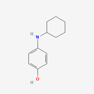 molecular formula C12H17NO B1452235 4-(Cyclohexylamino)phenol CAS No. 10014-69-4